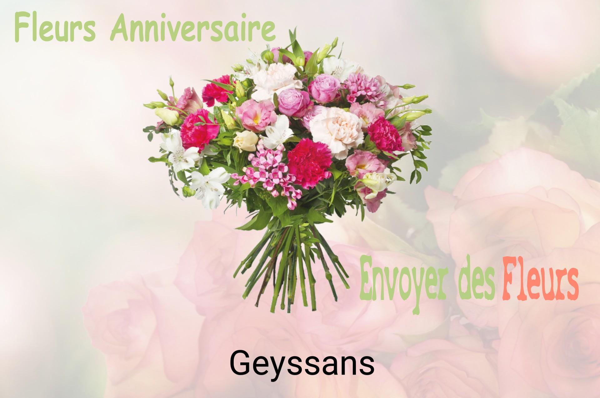 Bouquet de fleurs d’anniversaire livré à Geyssans