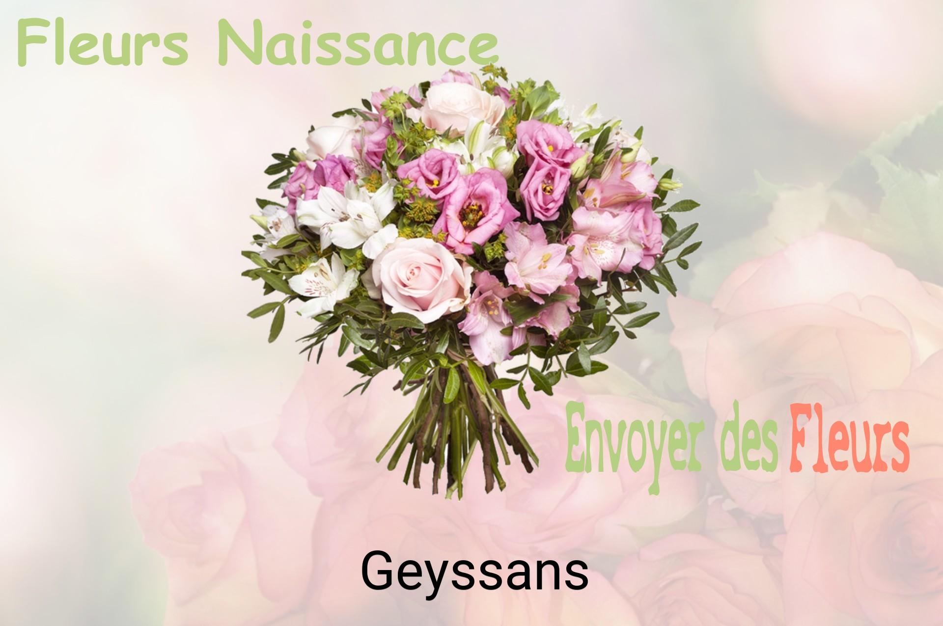 Bouquet de fleurs de naissance livré à Geyssans